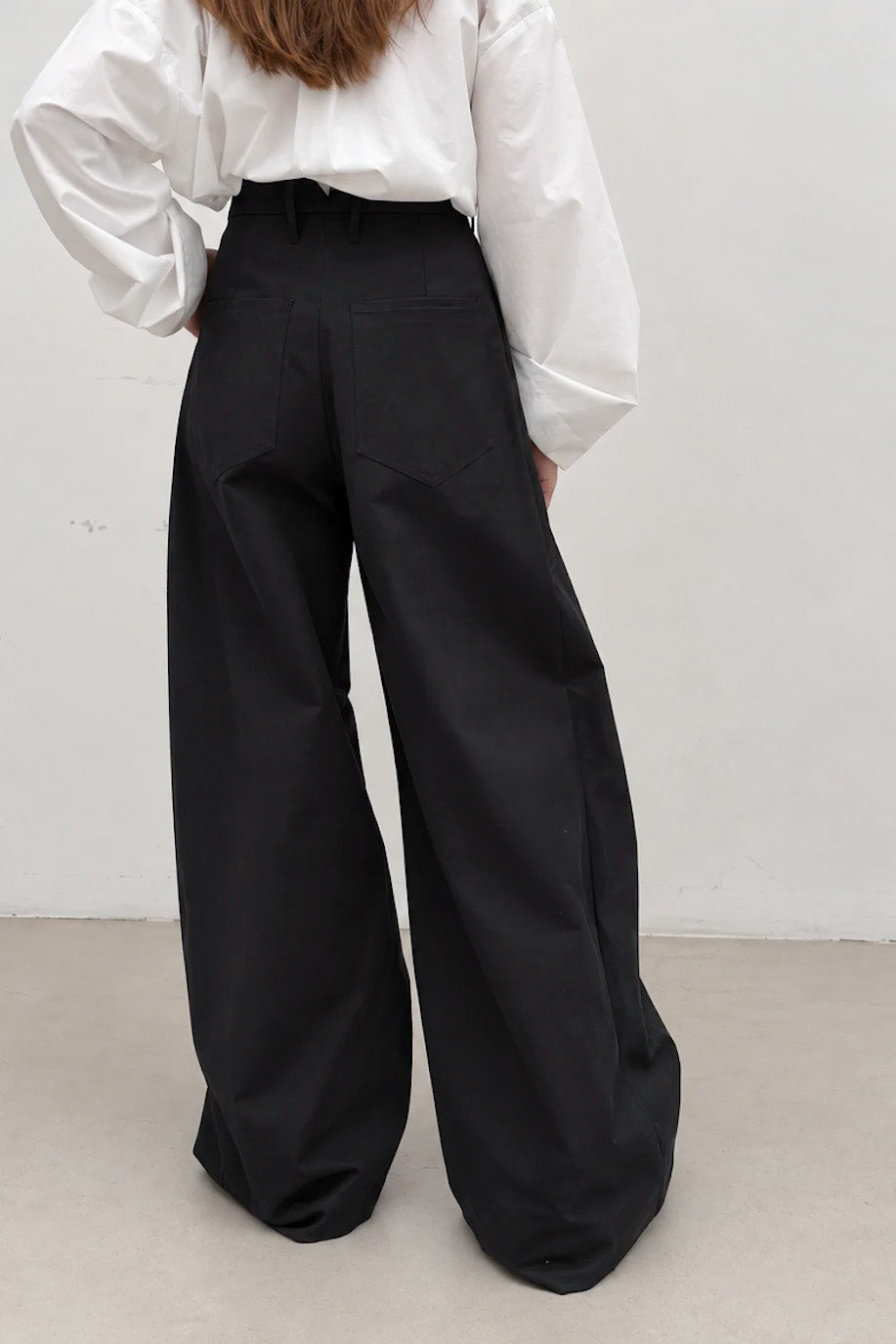 Bloom Pant in Black Peached Cotton Twill