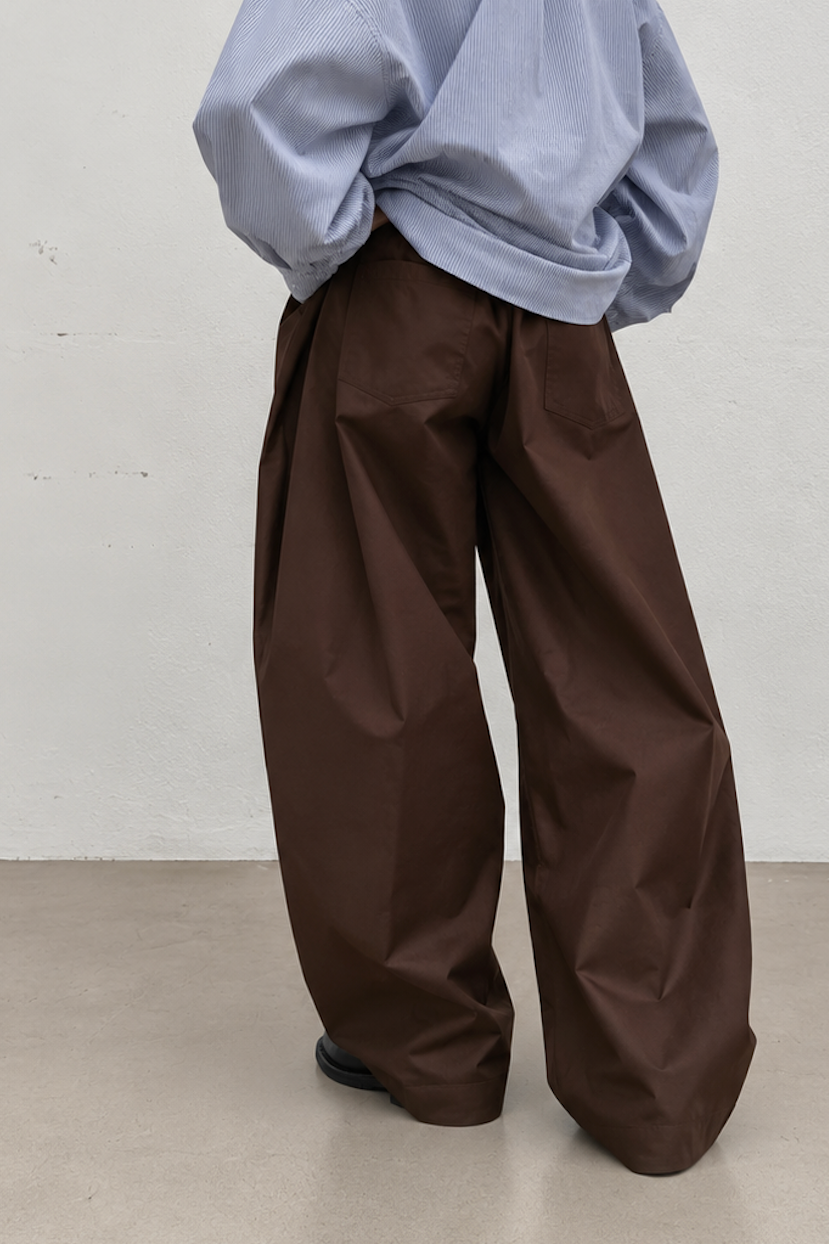 Swell Pant in Brown Heavy Drill Cotton