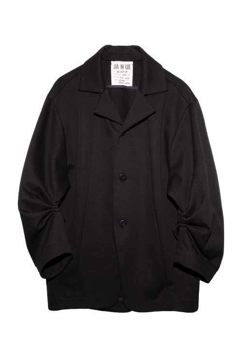 ARCHETYPE Pinching Vest in Black Heavy Cotton